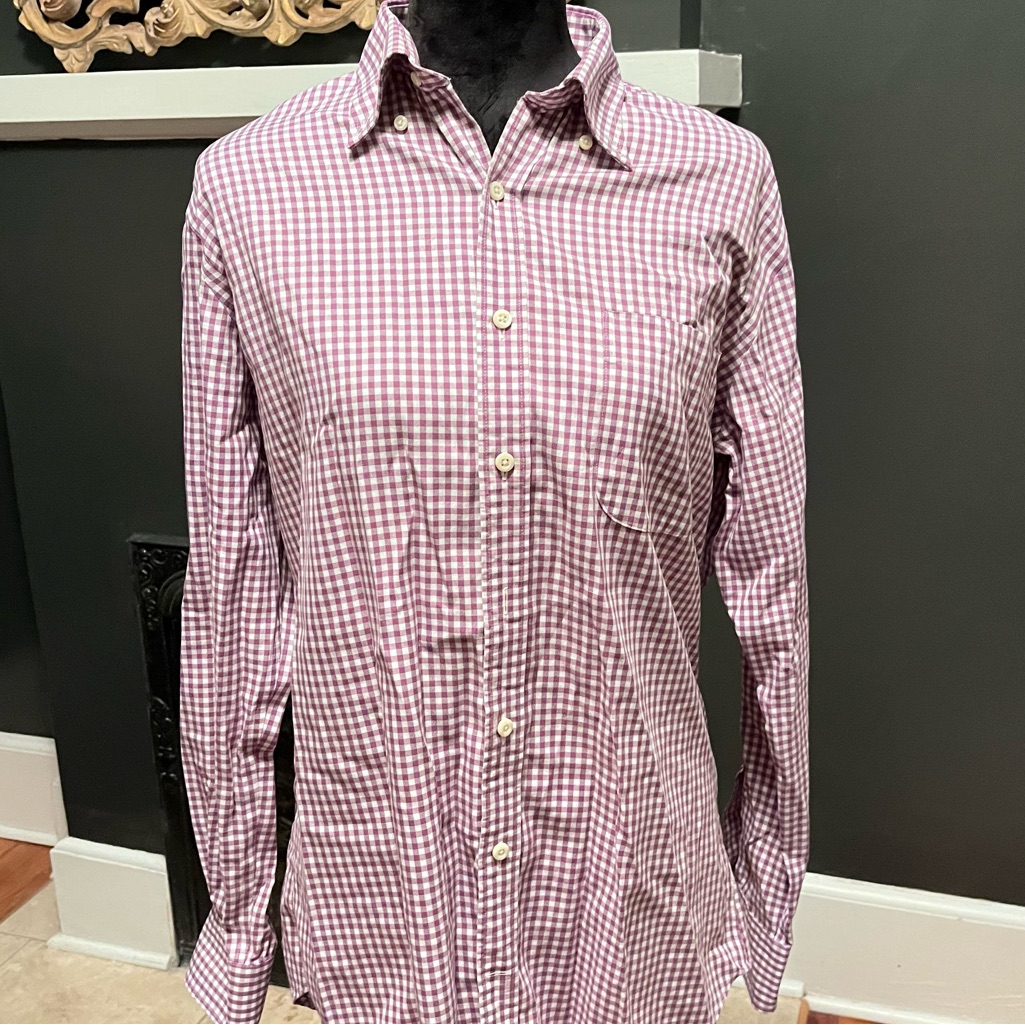 Peter Millar Checkered Button Down!